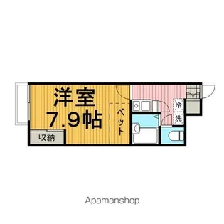 レオパレスパピヨンB【1階】の間取り