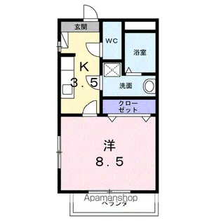 クレール御器所【4階】の間取り