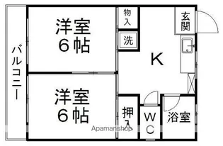 コーポ藤和【302号室】の間取り