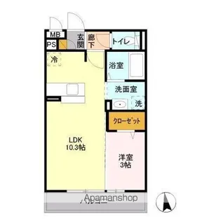 メリーパレス【2階】の間取り