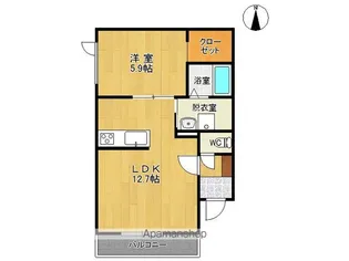 ラ・パーチェ東【2階】の間取り