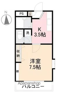 ニューエスト石丸Ⅰ【201号室】の間取り