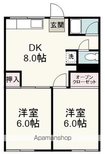 瀧下アパート【102号室】の間取り