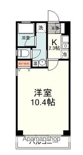 グリーン川辺【301号室】の間取り