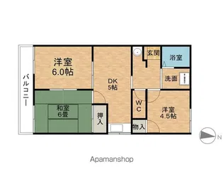 アネックス奥村【101号室】の間取り