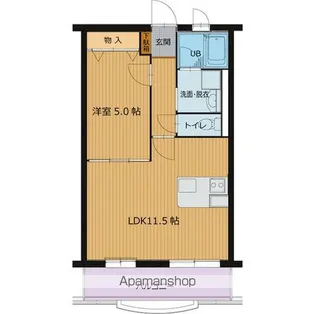 デュオグラート【3階】の間取り
