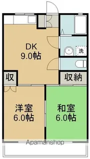 2DKの間取り画像