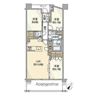 インプレスト西馬込ヒルズ【2階】の間取り