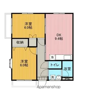 マッローネビル【202号室】の間取り