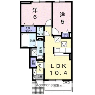 サニーレジデンスⅠ【1階】の間取り