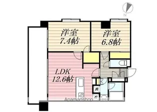 アーク松戸レジデンス【4階】の間取り