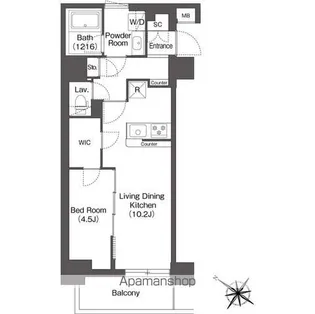 エスタート三ノ輪【8階】の間取り
