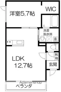 ラ・パーチェ東【3階】の間取り