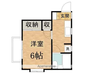 メゾンMOTO【202号室】の間取り