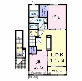 コリーヌ【2階】の間取り
