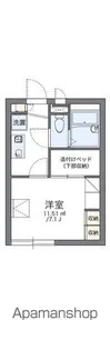 レオパレス浦賀【1階】の間取り
