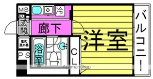 ISM中之島レジデンス【1階】の間取り