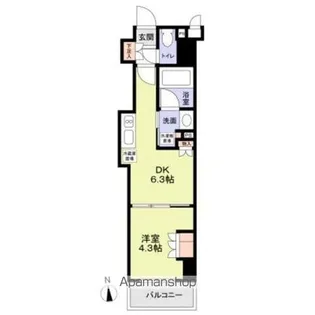 ジオエント中野【2階】の間取り