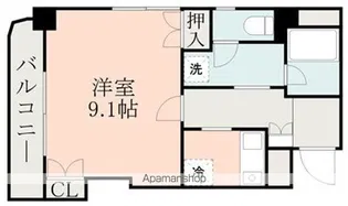 グレースマンション【206号室】の間取り