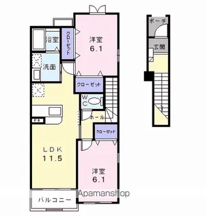 ラフィネ【2階】の間取り