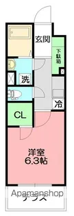 プロシード1045館【4階】の間取り