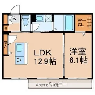 ディアコート【2階】の間取り