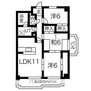 サニーコート高蔵寺【5階】の間取り