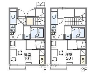 レオパレスフレンドⅡ【101号室】の間取り