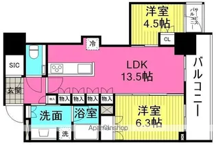 ザ・セントラルマークタワー【15階】の間取り