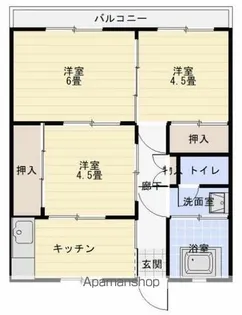 みかげアパート【3号室】の間取り