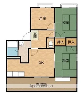 大阪府泉南市信達市場【アパート】の間取り