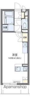 レオネクストコントワール御影弓場【4階】の間取り