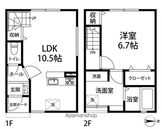 ラ・ルッキーナ【A005号室】の間取り