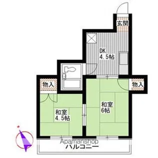 トキワコーポ【2階】の間取り