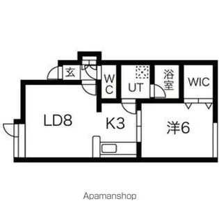 フォーサイトカレッジII【102号室】の間取り