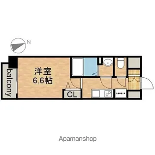 アステリ鶴舞トゥリア【2階】の間取り