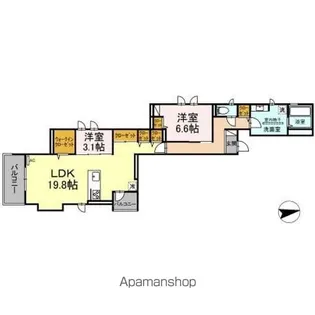 ガーデンコート武町【2階】の間取り