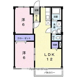 ニューシティカズミ【2階】の間取り