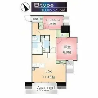 KamiyaBldg東桜(カミヤビル)【11階】の間取り