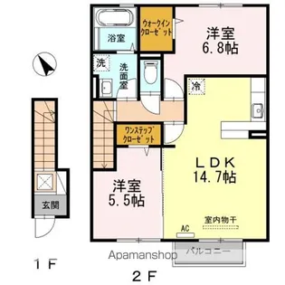 ダディハウス陣城IV【2階】の間取り