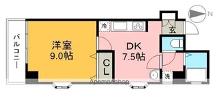 マチレス若松【4階】の間取り