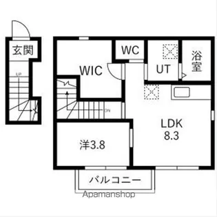 SOLEADO(ソレアード)【2階】の間取り