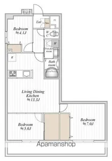 コンフォート津田沼壱番館【5階】の間取り