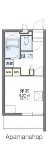 レオパレスクリア神野【205号室】の間取り