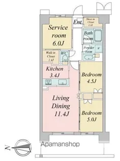 トラープランド蒼麗館【5階】の間取り