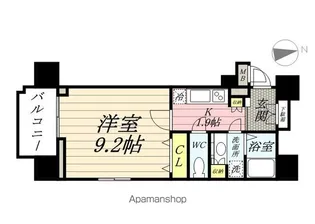 ガーラプレイス新宿御苑【3階】の間取り