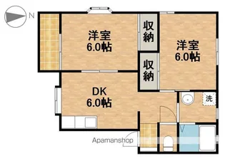 グランデーヌM’S B【1階】の間取り