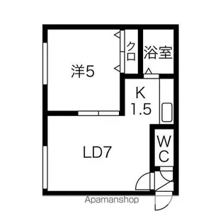 コアライズ参番館【203号室】の間取り