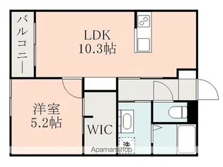 グランディール下町【101号室】の間取り