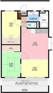 ベイリーフA【1階】の間取り